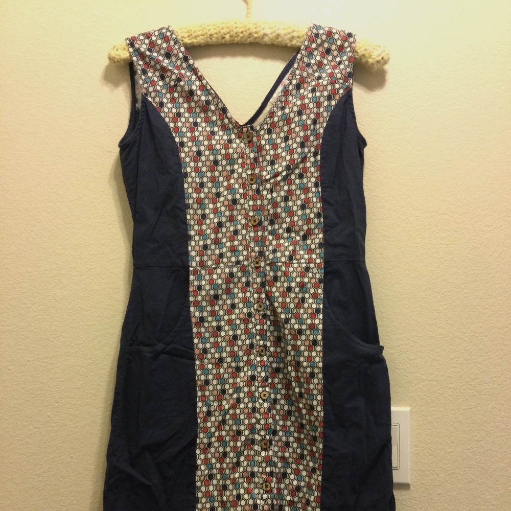 MODCLOTH MATA TRADERS S Kyoto Colorblock Dress